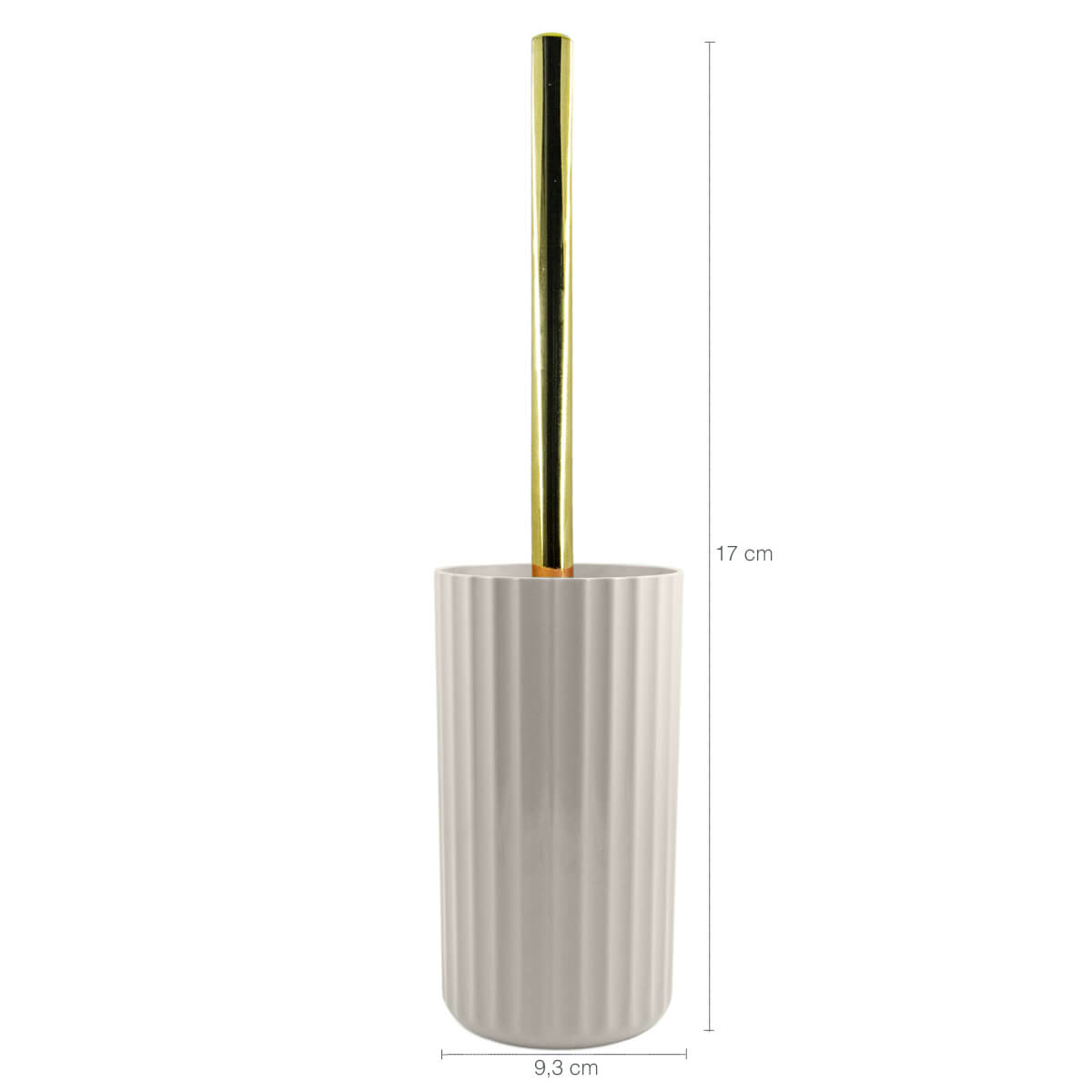Suporte Com Escova Sanitária Groove Vaso Privada Banheiro Ou Bege Fechado