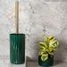 Suporte Com Escova Sanitária Groove Vaso Privada Banheiro Ou Branco Fechado
