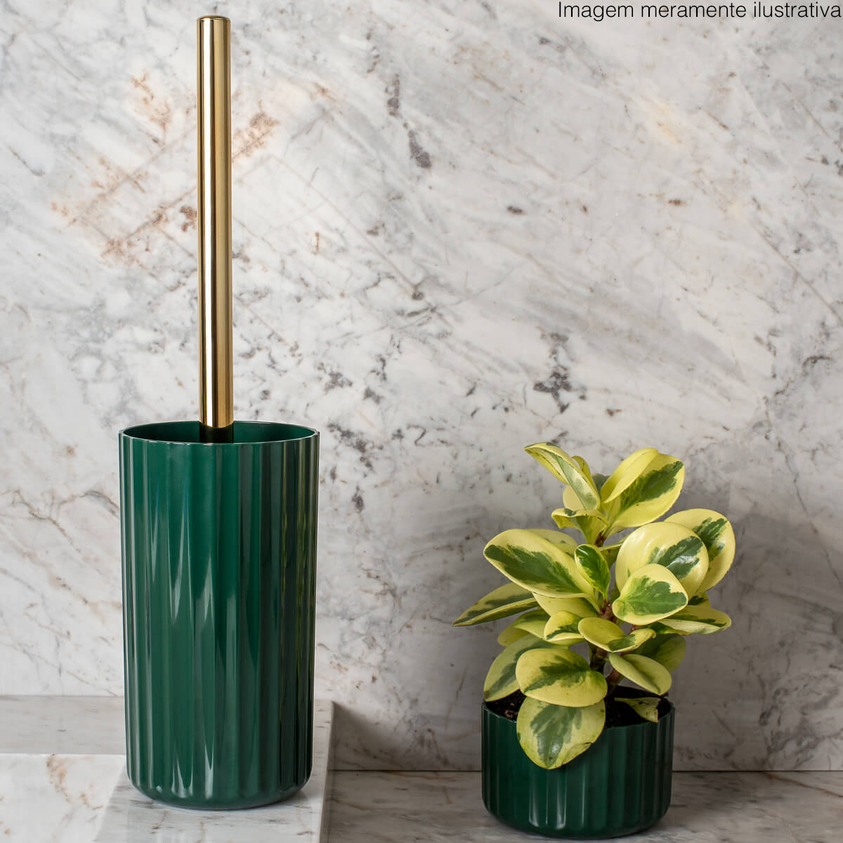 Suporte Com Escova Sanitária Groove Vaso Privada Banheiro Ou Branco Fechado