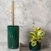 Suporte Com Escova Sanitária Groove Vaso Privada Banheiro Ou Terracota Fechado