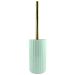 Suporte Com Escova Sanitária Groove Vaso Privada Banheiro Ou Verde Menta Fechado