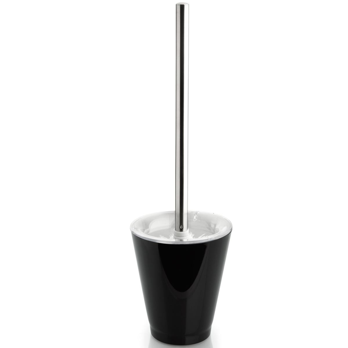 Suporte Escova Sanitária Vaso Privada Escovinha Banheiro OU Preto