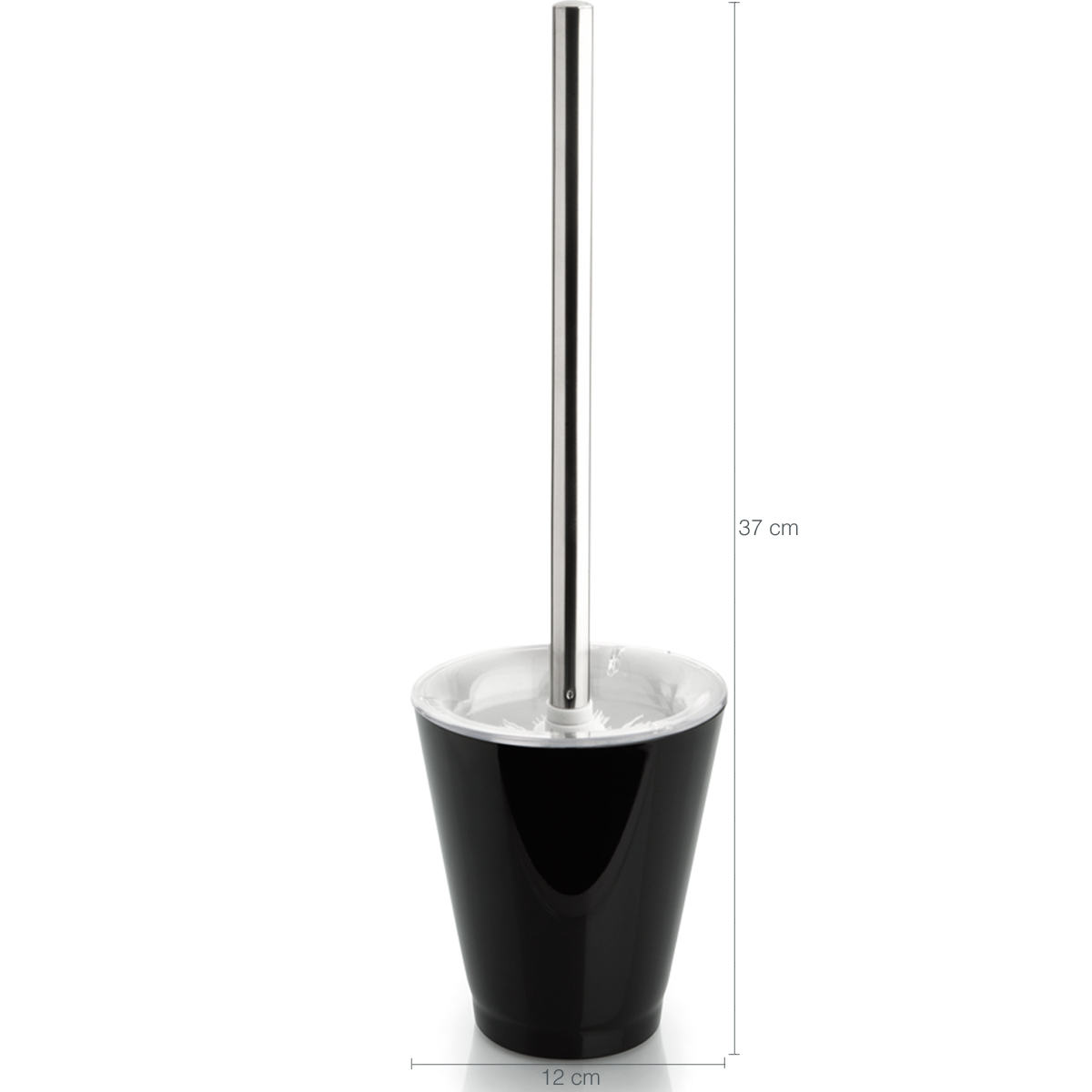 Suporte Escova Sanitária Vaso Privada Escovinha Banheiro OU Preto
