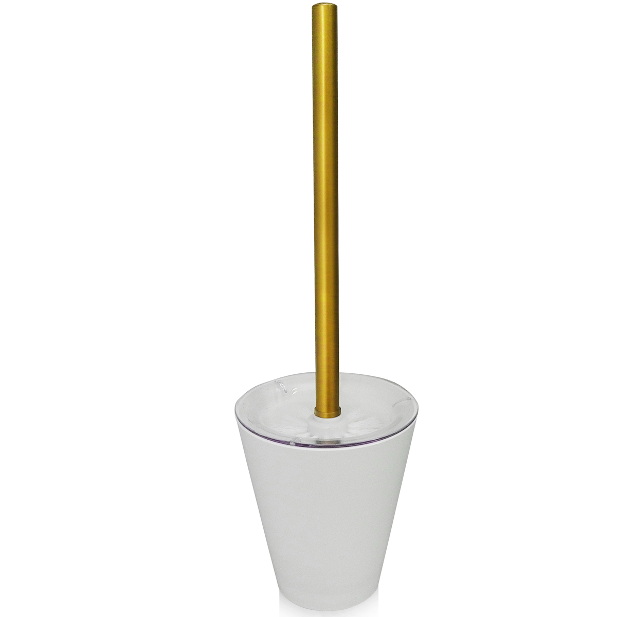 Suporte Escova Sanitária Vitra Vintage Vaso Privada Banheiro Dourado