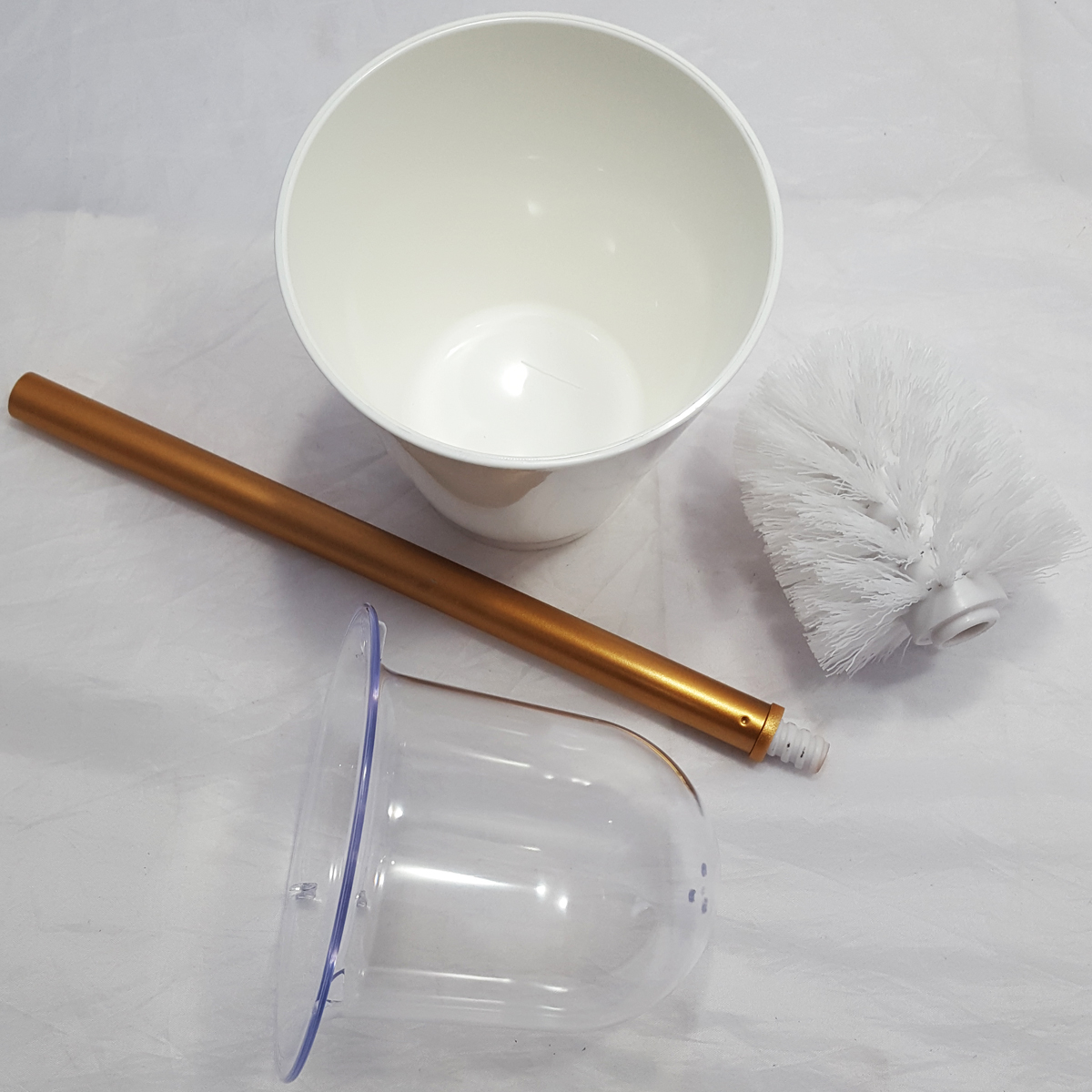 Suporte Escova Sanitária Vitra Vintage Vaso Privada Banheiro Dourado