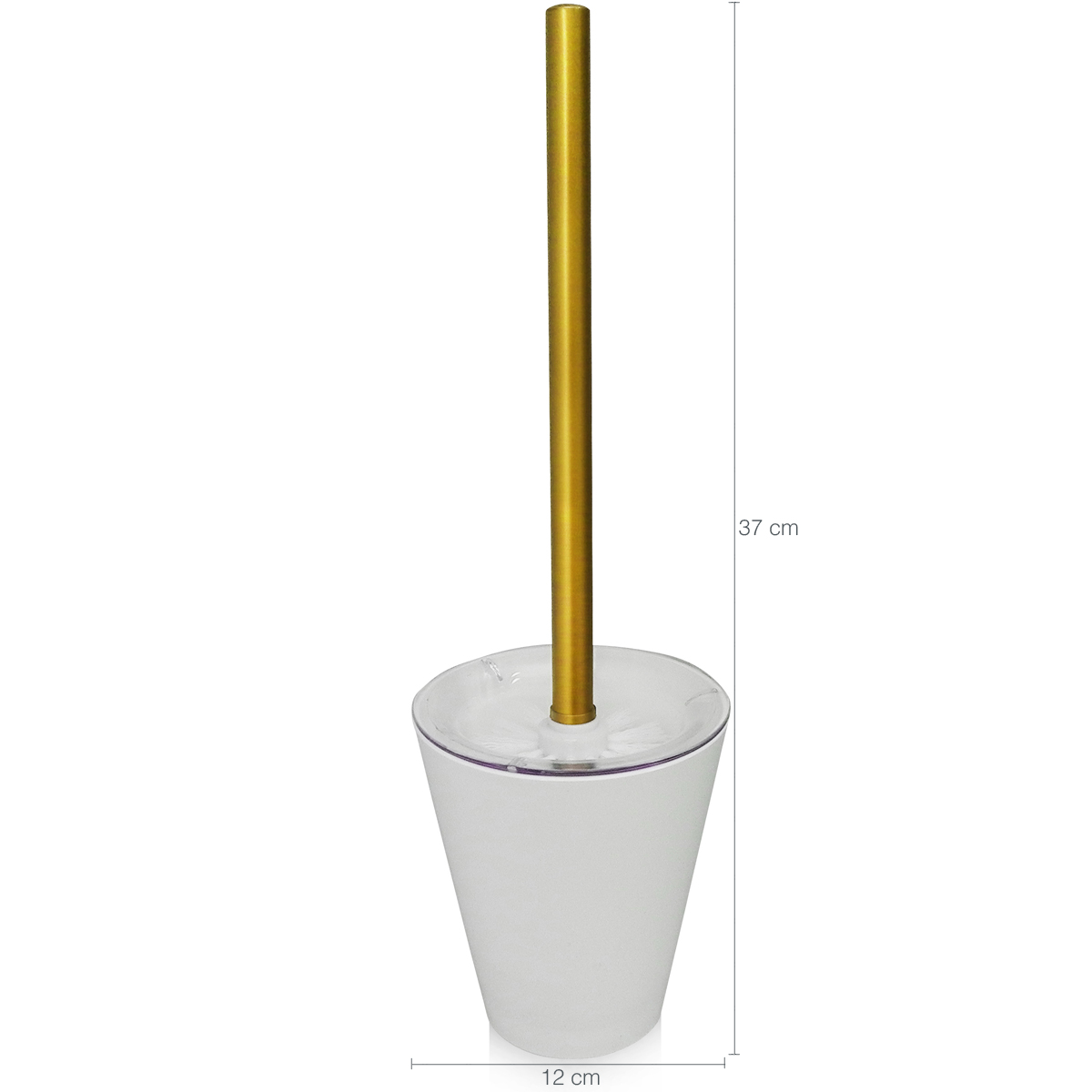 Suporte Escova Sanitária Vitra Vintage Vaso Privada Banheiro Dourado