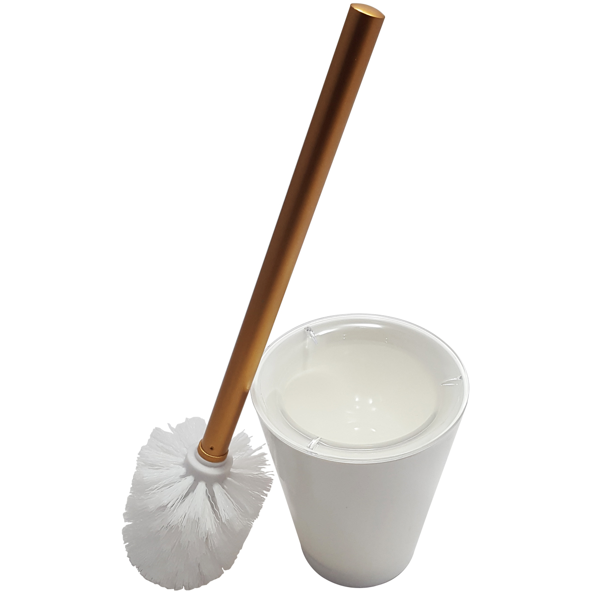 Suporte Escova Sanitária Vitra Vintage Vaso Privada Banheiro Dourado