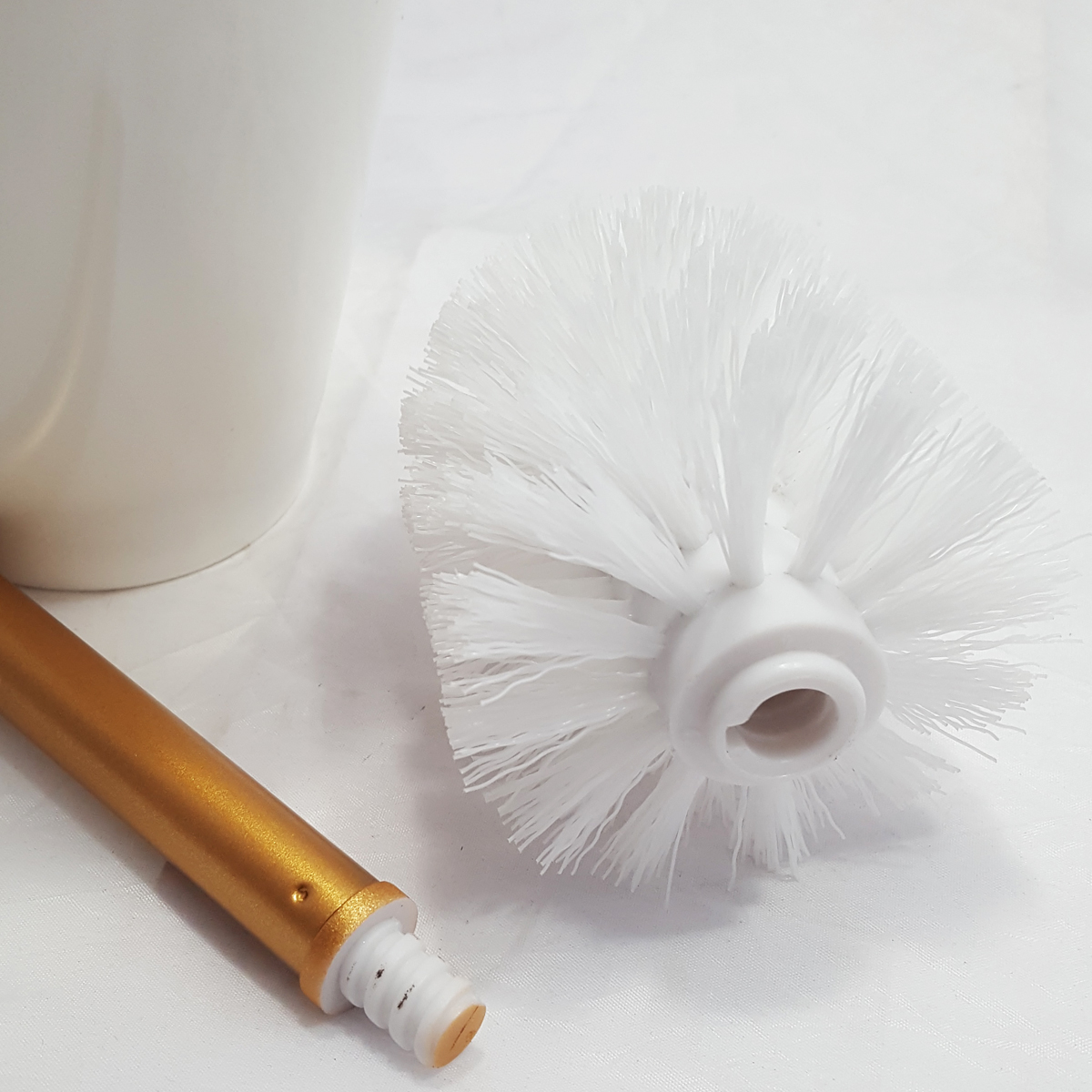 Suporte Escova Sanitária Vitra Vintage Vaso Privada Banheiro Dourado