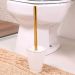 Suporte Escova Sanitária Vitra Vintage Vaso Privada Banheiro Dourado