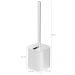 Suporte Escova Sanitária com Tampa para Banheiro Lavabo Polipropileno Dual OU Branco
