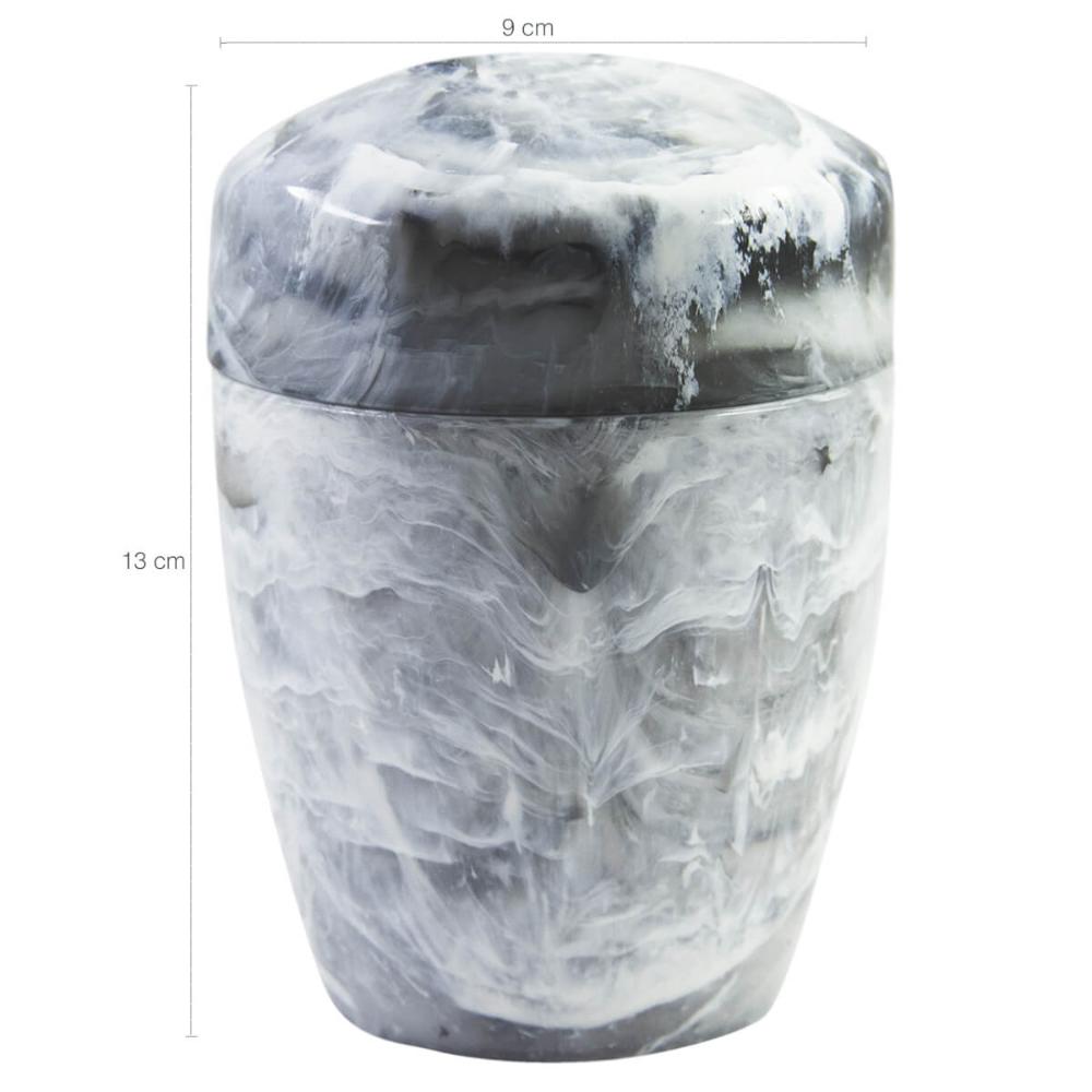Suporte Porta Algodão Cotonete Plastico Design Marmorizado Branco Carrara