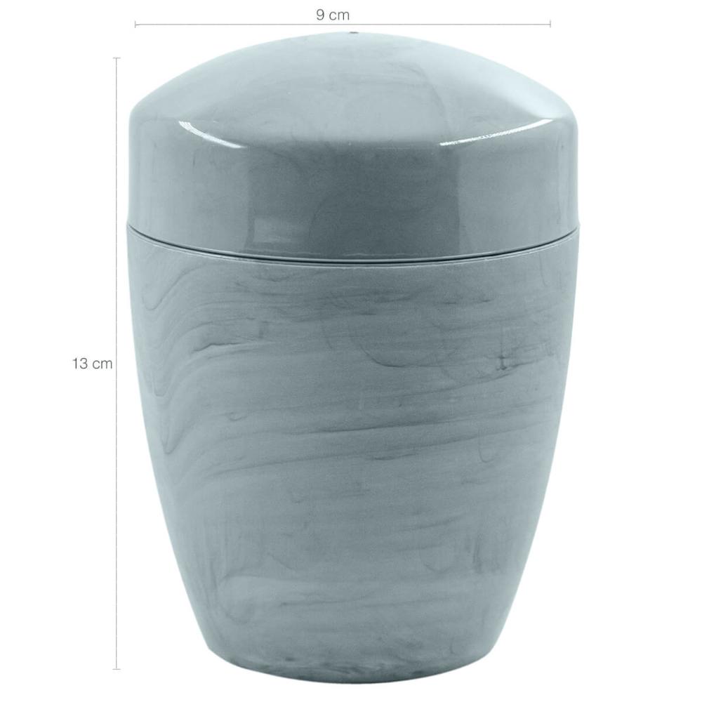Suporte Porta Algodão Cotonete Plastico Design Marmorizado Concreto Fechado
