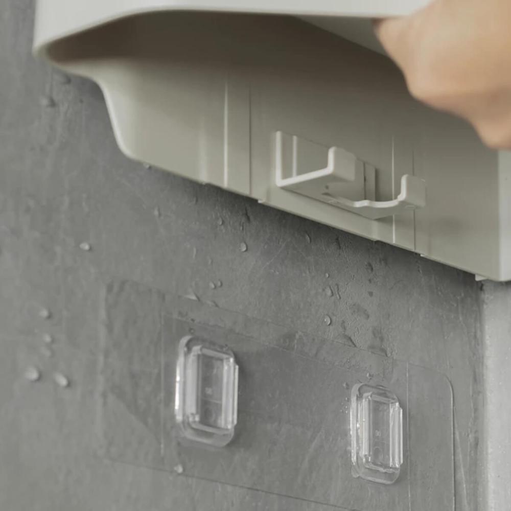 Suporte Porta Shampoo Banheiro 36,5x11x7cm Ganchos Internos