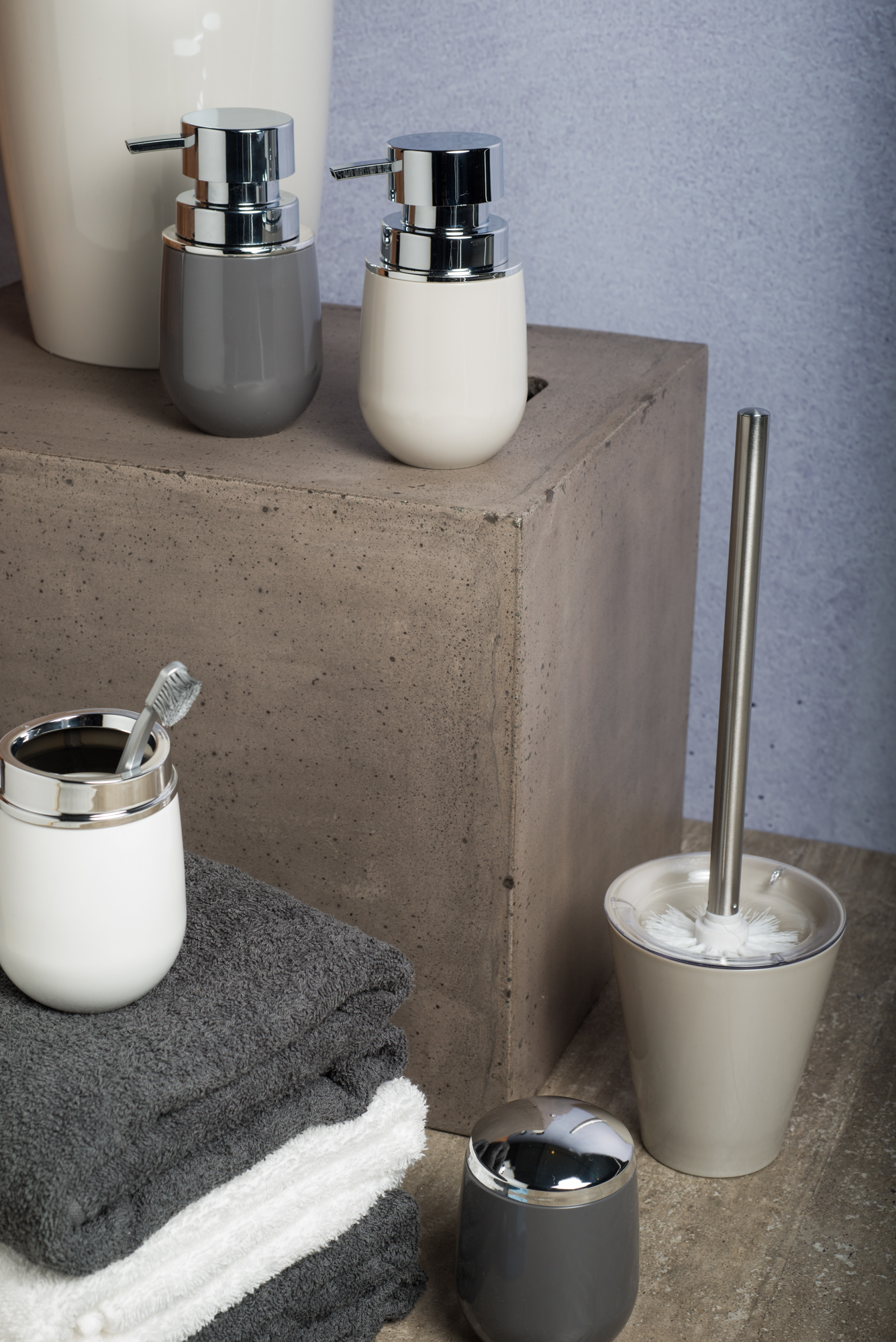 Suporte com escova sanitária banheiro vaso azul glacial OU SS425AZGF 