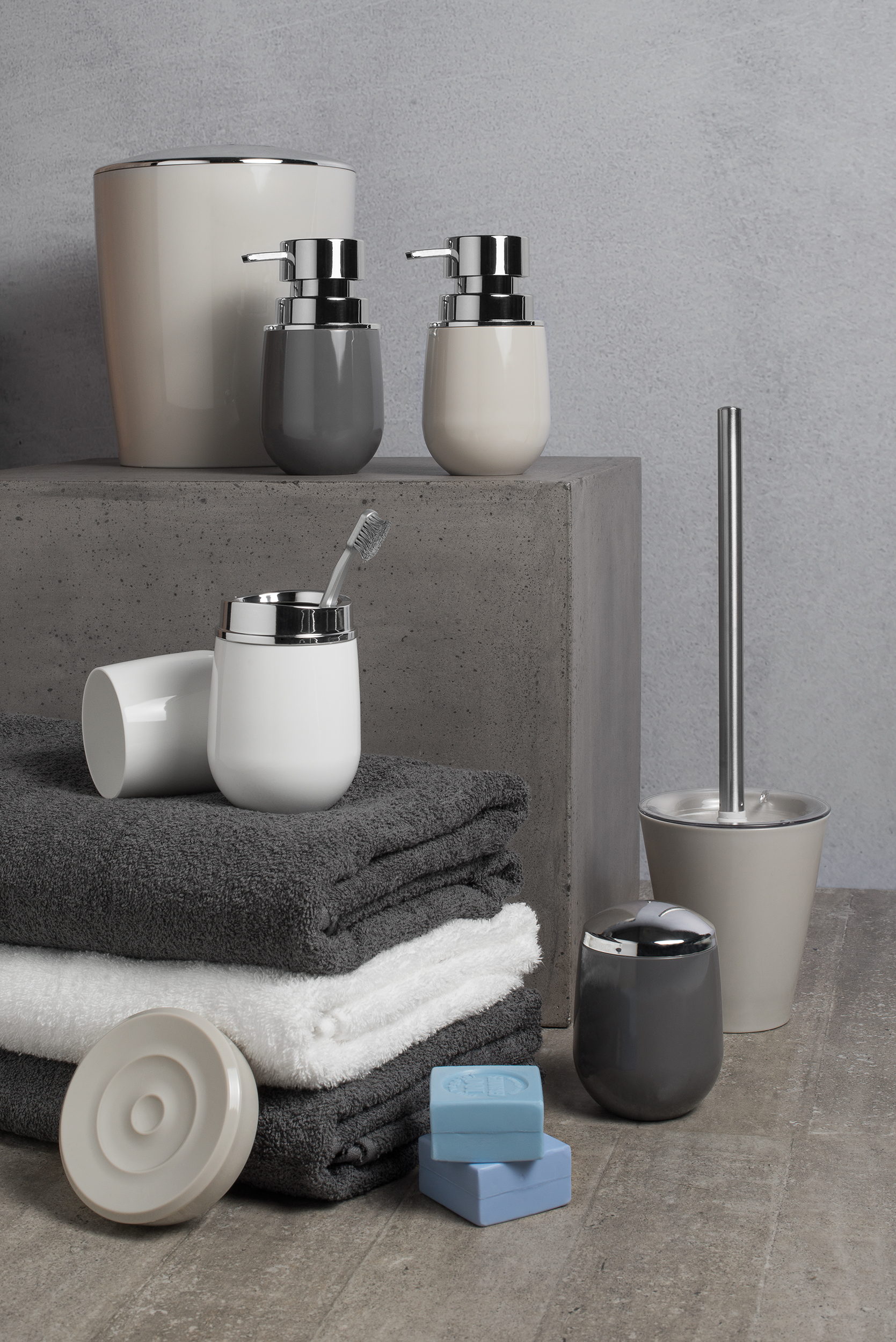 Suporte com escova sanitária banheiro vaso azul glacial OU SS425AZGF 