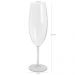 Taça Para Espumante Champagne 280ml Poliestireno Natural Translúcido Ou