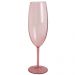 Taça Para Espumante Champagne 280ml Poliestireno Rosa Translúcido Ou