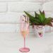 Taça Para Espumante Champagne 280ml Poliestireno Rosa Translúcido Ou
