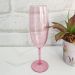 Taça Para Espumante Champagne 280ml Poliestireno Rosa Translúcido Ou