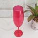 Taça Para Espumante Champagne 280ml Poliestireno Vermelho Translúcido Ou