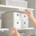 Tampa para Cesto Flow 3L Bege 27x12x1,3cm Caixa Organizadora