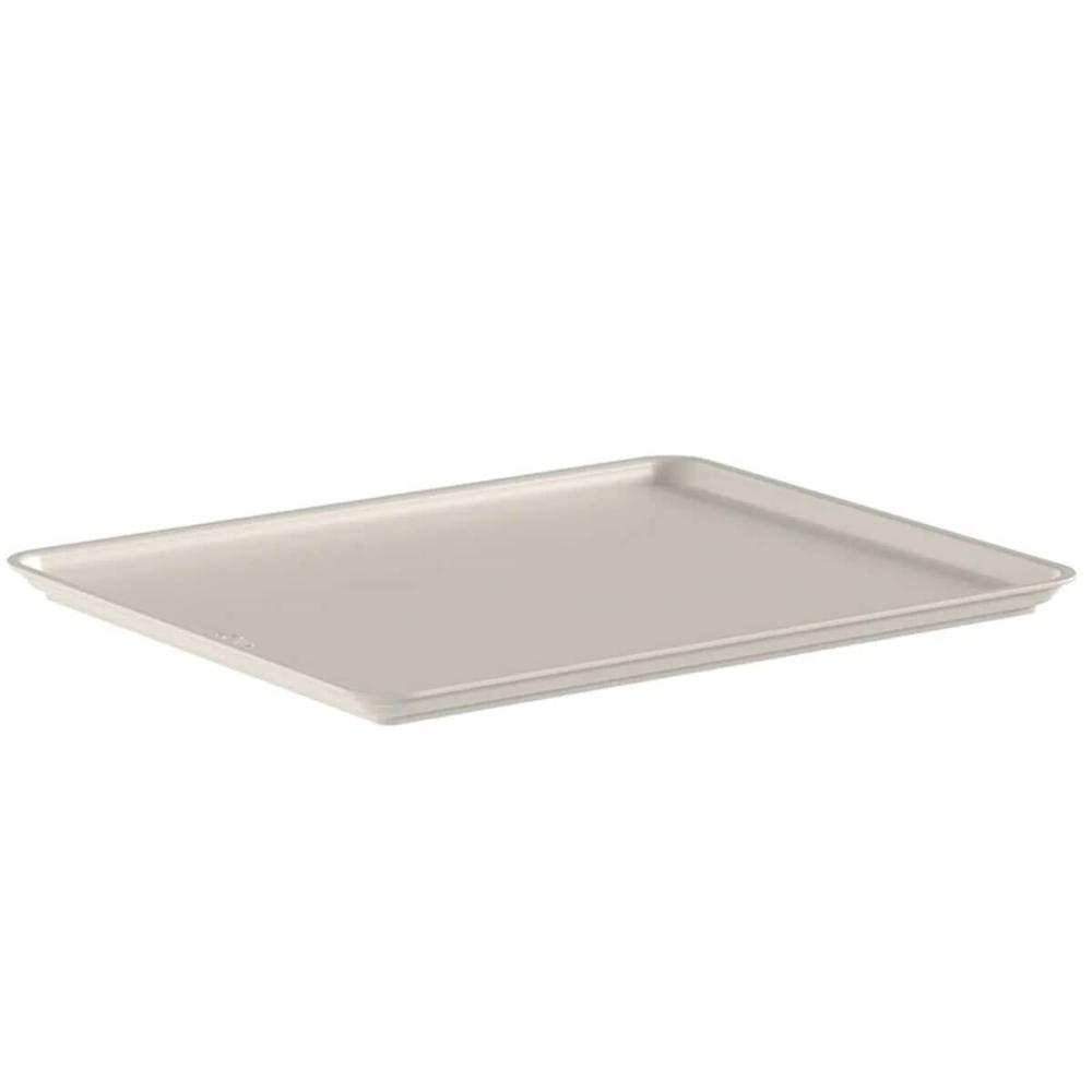 Tampa para Cesto Flow 5,4L Bege 27x22cm Ou Tampa para Caixa Organizadora