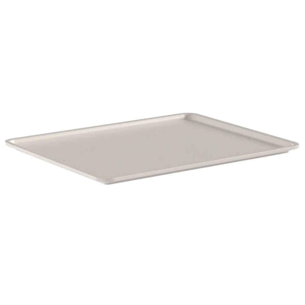 Tampa para Cesto Flow de 8,2L 12L ou 16L Bege 34x27x1,3cm Tampa para Caixa Organizadora Ou
