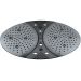 Tapete Box Banheiro 42x53cm Antiderrapante Ventosa Hidro Preto