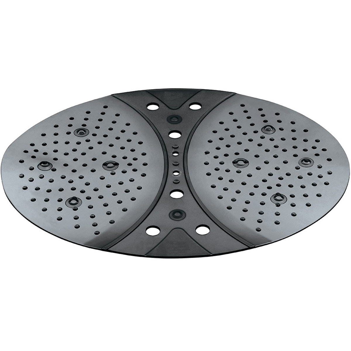 Tapete Box Banheiro 42x53cm Antiderrapante Ventosa Hidro Preto