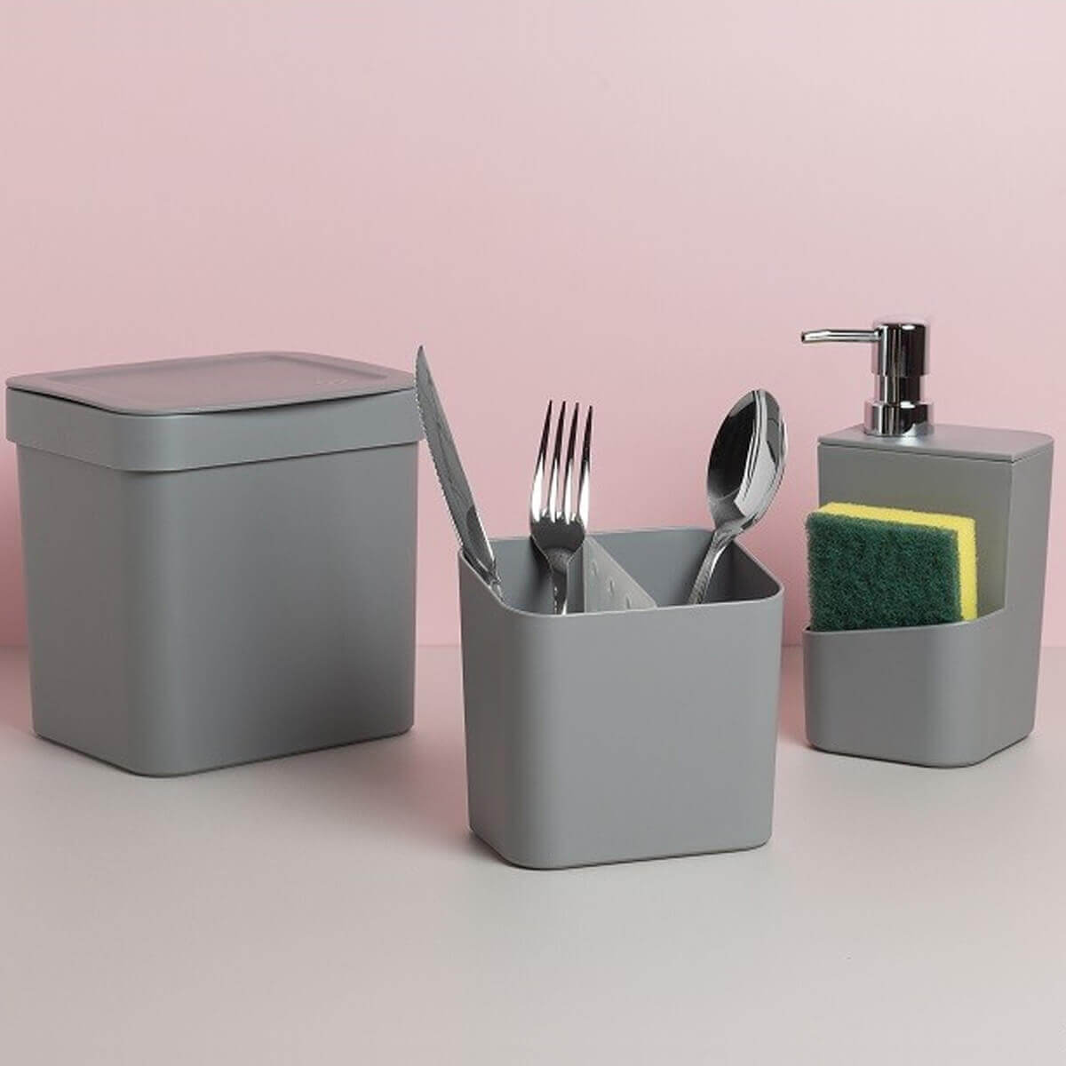 Utensílios De Cozinha Escorredores Louça Lixeira Porta Detergente Ou Chumbo