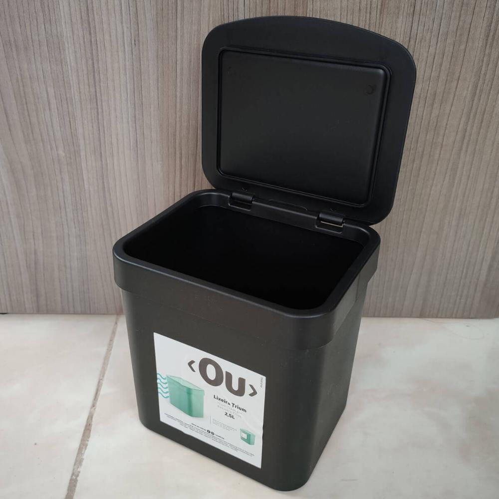 Utensílios De Cozinha Lixeira Trium 2,5L Porta Detergente Ou