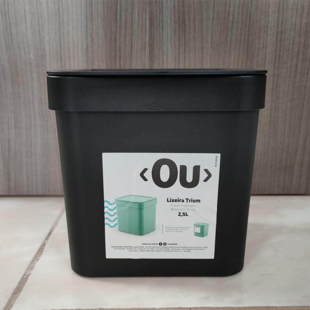 Utensílios De Cozinha Lixeira Trium 2,5L Porta Detergente Ou