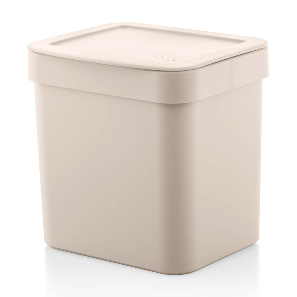 Utensílios De Cozinha Lixeira Trium 2,5L Porta Detergente Ou Bege