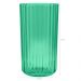 Vaso De Flor M Decorativo Planta Translucido Groove Jardim Verde Menta