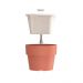 Vaso G Auto Irrigável Planta Plantar Flor Tempero Jardim Casa Terracota