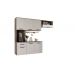 Armário Multiuso Naturale Off Para Cozinha Moderno Suspenso Com 6 Portas 1 Gaveta Espaçoso Gi