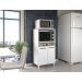 Balcão Armário Branco Multifuncional Para Cozinha Espaçoso Com Pés Moderno Np