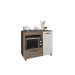 Balcão Armario Off White Para Cooktop 4 Bocas Moderno Espaçoso com Gavetas Mp