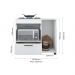 Balcão Armario Off White Para Cooktop 4 Bocas Moderno Espaçoso com Gavetas Mp