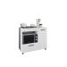 Balcão Branco Para Cooktop de 4 bocas Com Espaço Para Forno Com Porta Mp