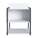 Gabinete Suspenso com Cuba Angel 1 PT Preto e Branco 50 cm