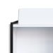 Gabinete Suspenso com Cuba Angel 1 PT Preto e Branco 50 cm