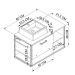 Gabinete Suspenso com Cuba Angel 1 PT Preto e Branco 80 cm