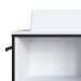 Gabinete Suspenso com Cuba Angel 1 PT Preto e Branco 80 cm