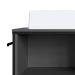 Gabinete Suspenso com Cuba Angel 1 PT Preto e Grafite 80 cm