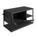 Gabinete Suspenso com Cuba Angel 1 PT Preto e Grafite 80 cm