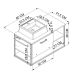 Gabinete Suspenso com Cuba Angel 1 PT Preto e Mel 80 cm