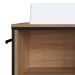 Gabinete Suspenso com Cuba Angel 1 PT Preto e Mel 80 cm
