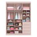 Guarda Roupa Infantil Pietra 3 Portas e 4 Gavetas Rosê - PR Baby