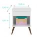 Mesa de Apoio Infantil Retrô Alice com 1 Gaveta Branco - PR Baby 